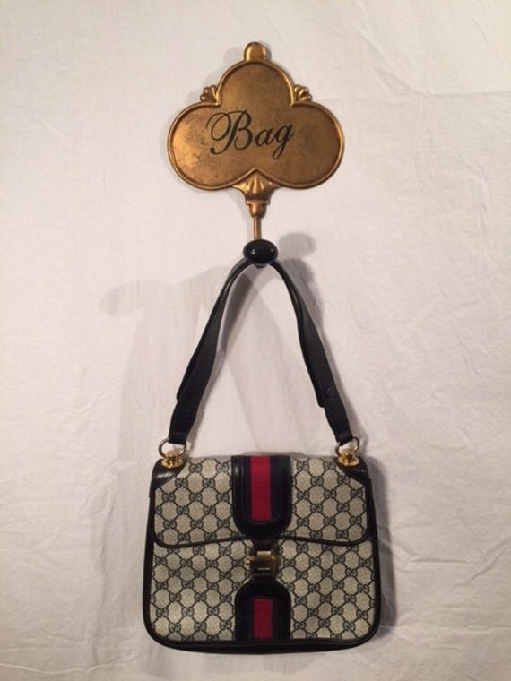 blue vintage gucci purse