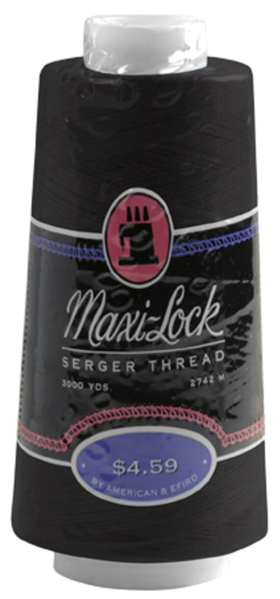 All Purpose Sewing & Serger Threads. MaxiLock BLACK by TAACS