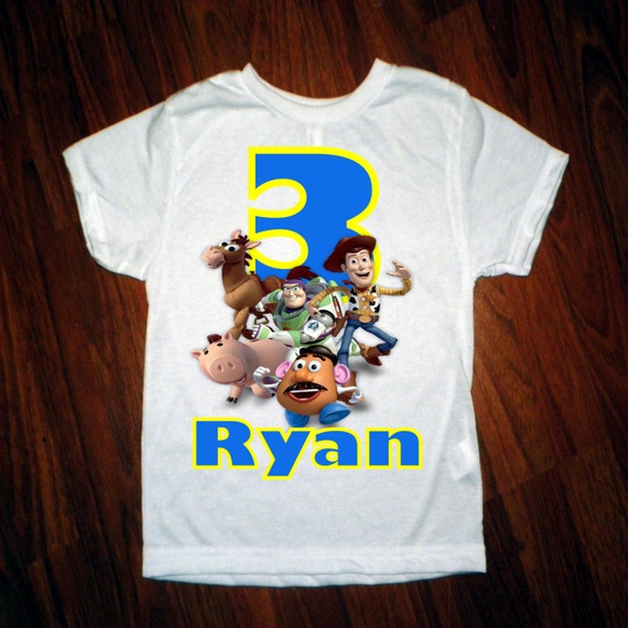 toy story themed birthday shirts