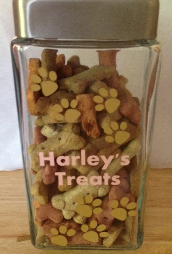 Personalized Treat Jar by Pawsonalizedtreatjar on Etsy