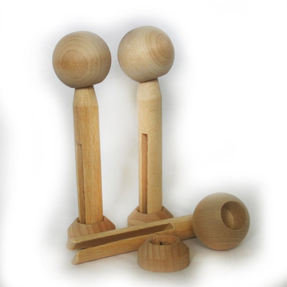 a-set-of-3-clothespin-doll-wooden-heads-dowel-caps-pegs-and