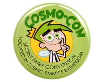 Fairly Odd Parents Inspired Cosmo Con Button