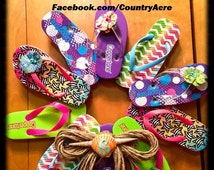 Popular items for flip flop wreath on Etsy