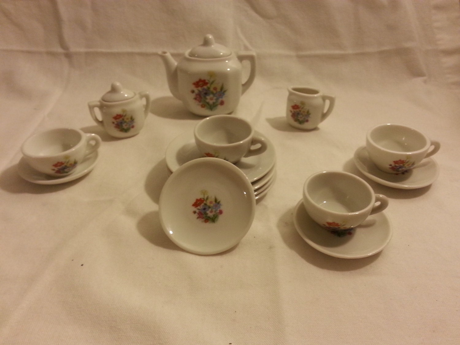 vintage japanese miniature tea set