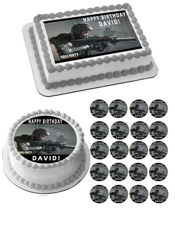 CALL OF DUTY Edible Cake and Cupcake Toppers by TheBestCakeToppers