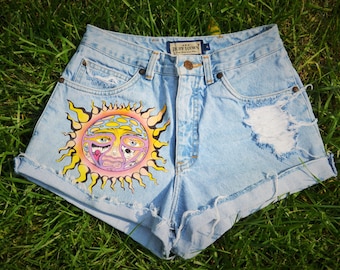Custom Handmade Inspired Sublime High Waisted Shorts