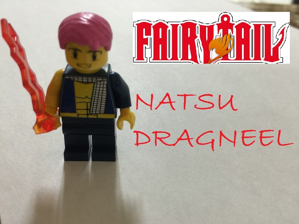 LEGO FAIRY TAIL Custom Minifigure Natsu Dragneel by AngelBricks