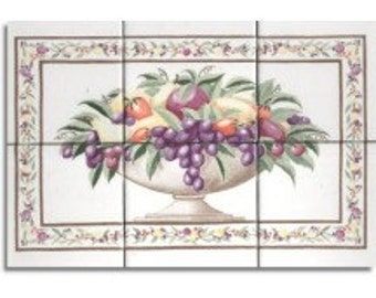 Kitchen Tiles Fruit Design fruit tile | etsy Kitchen Tiles Fruit Design fruit tile | etsy