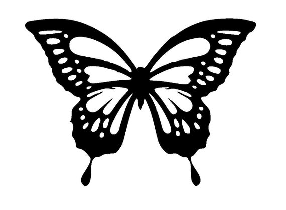 83117 butterfly stencil and template design 2 a4