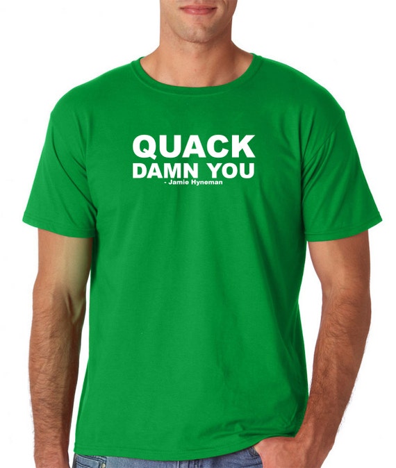 Quack Damn You T-shirt geek nerd geekery Adam by NerdstheWordShop