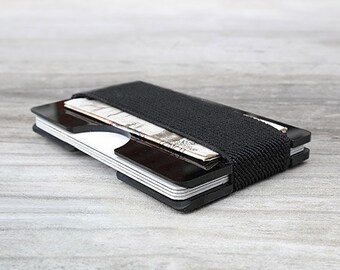 Mens Birthday Gifts, Minimalist Wallets, Mens wallet, Black Wallets, Designs For Him,  Cash Holder, Modern Wallet, Edgethewallet, (00BBB)