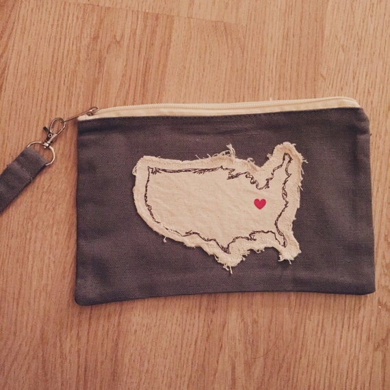 Items similar to I Heart Indiana pouch on Etsy