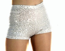 white sequin pants