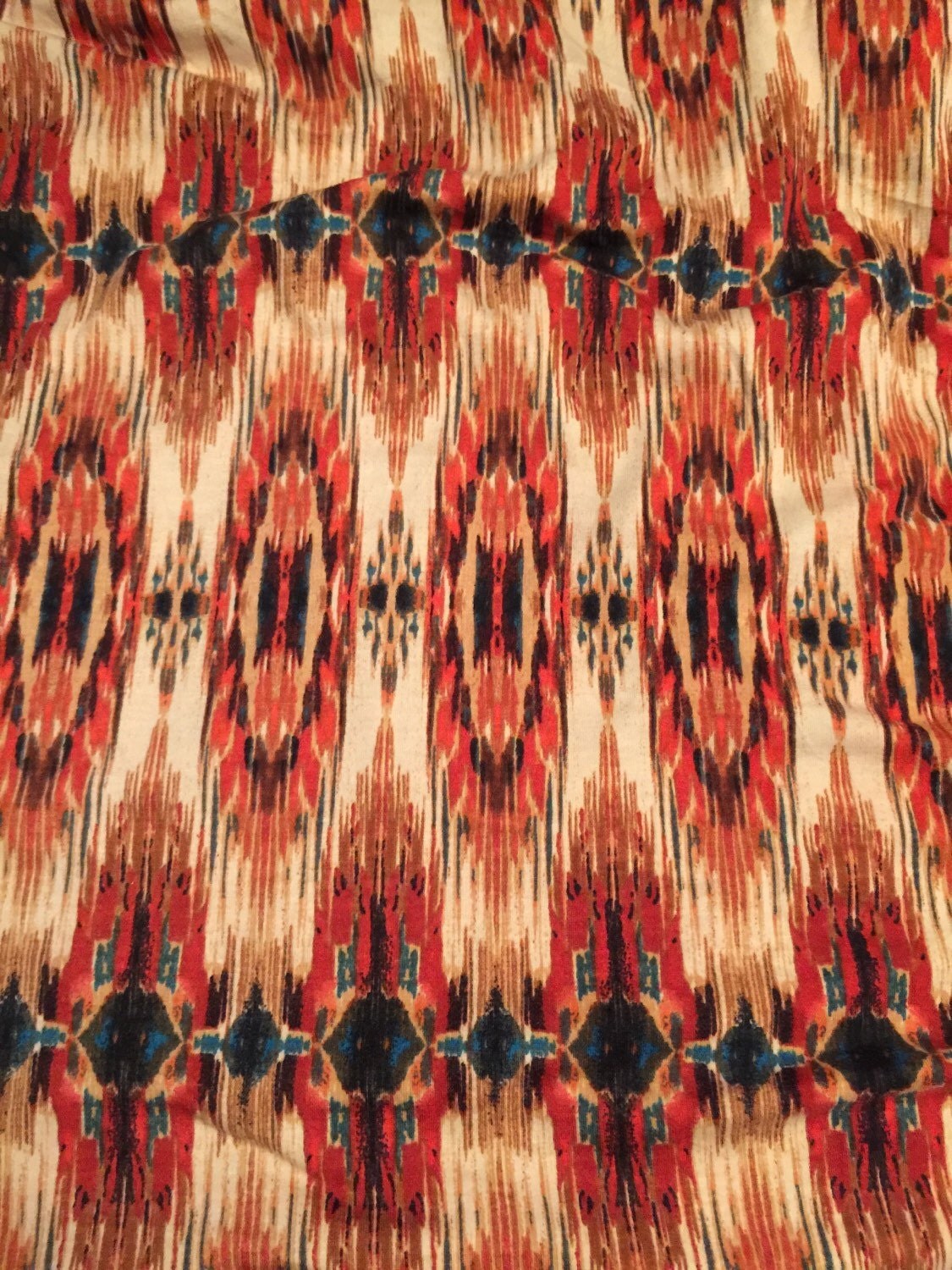 Stretch Jersey Knit 13/4 Yards Abstract Pattern