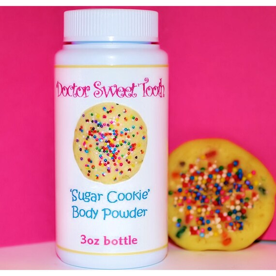 Sugar Cookie Dusting Powder 3oz Talc Free by doctorsweettooth