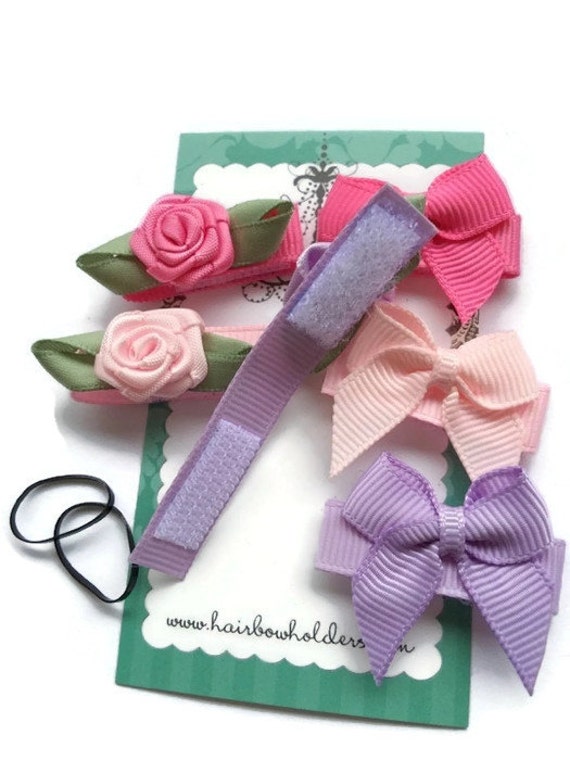 INFANT newborn VELCRO baby Hair Bows Baby's First Bow