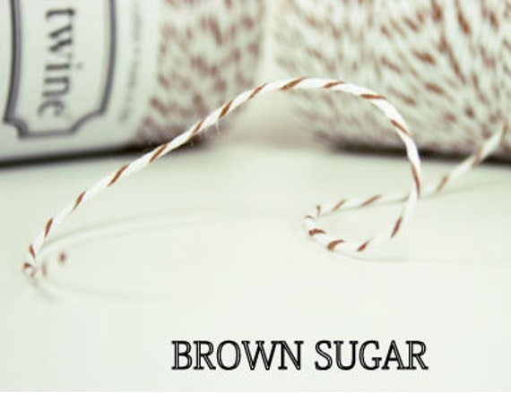 Brown Sugar Bakers Twine - Brown and White bakers twine Il_570xn