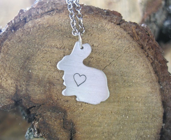 Rabbit Heart Necklace