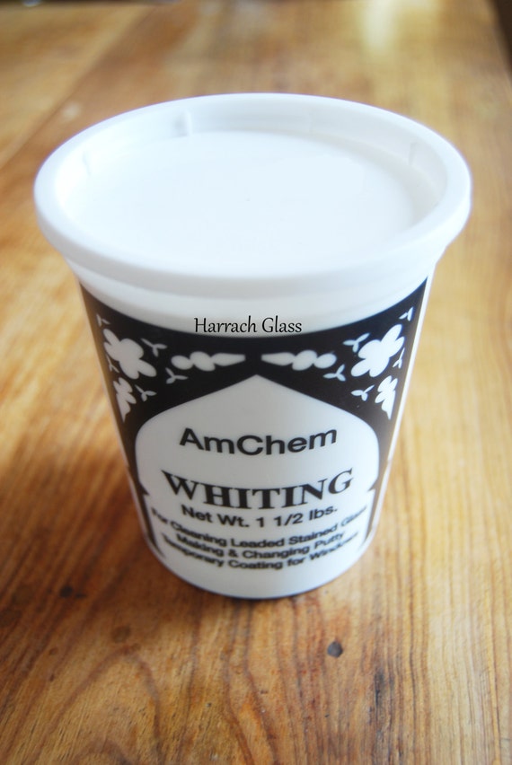 Whiting. 1 1/2 pounds. putty. cleaning. glazing. lead came