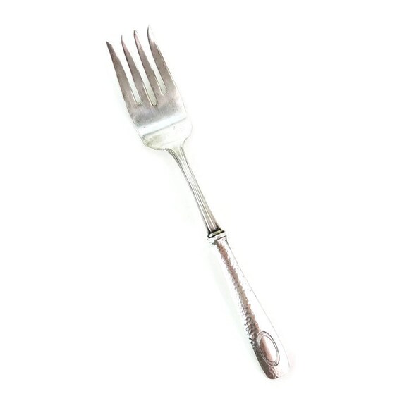 Sterling Silver Cold Meat Fork, Antique Sterling Fork, Serving Fork