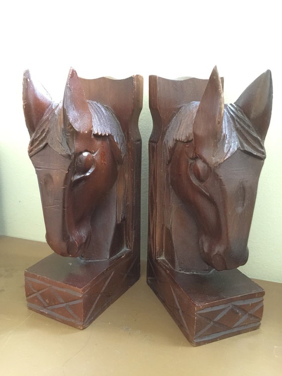 Vintage Horse Bookends