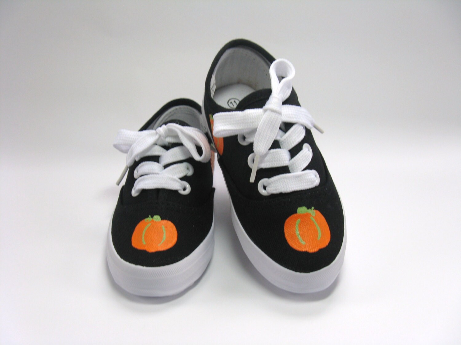 Pumpkin Shoes Thanksgiving Sneakers Autumn or Fall Harvest