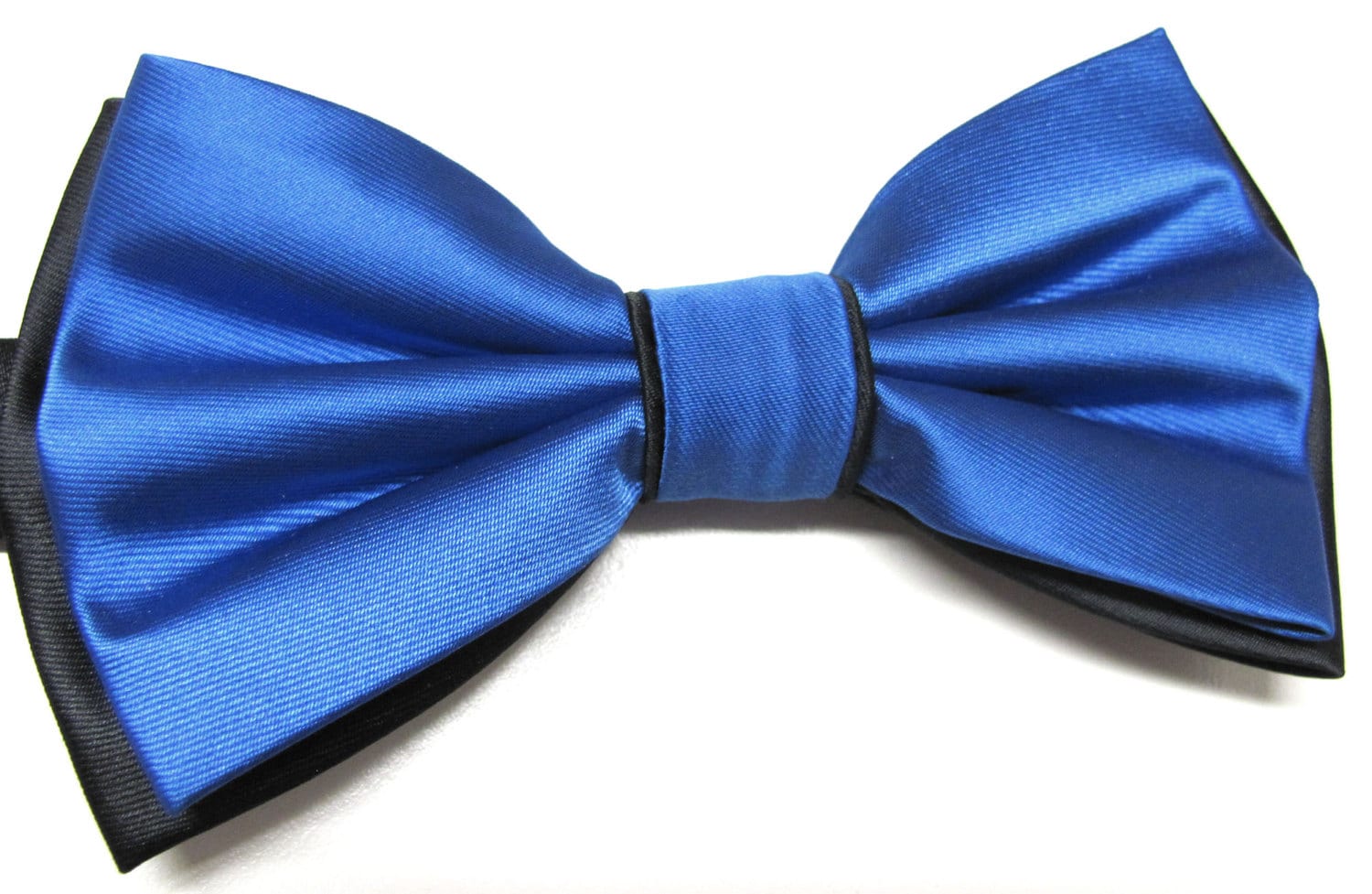 Mens Bow Ties. Royal Blue Black Bow Tie. Wedding Bow Ties