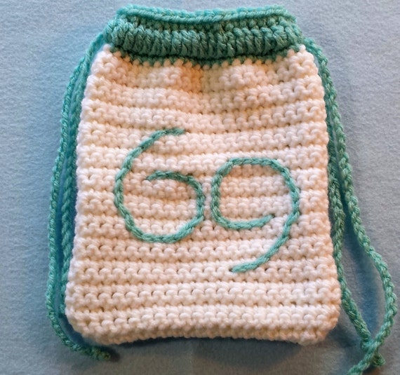 Cancer Zodiac Tarot Bag in Crochet Double Drawstring Closures