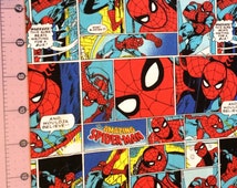 Popular items for spiderman fabric on Etsy