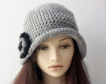 Caron Cakes Cotton Hat Pattern Women's Flower Hat Crochet