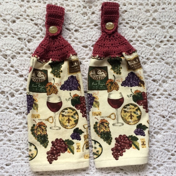 Wine Kitchen Towels Set of Two