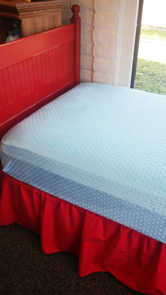 Teal Sheet Twin Minky Fitted Sheet Bed Sheet Gender Neutral