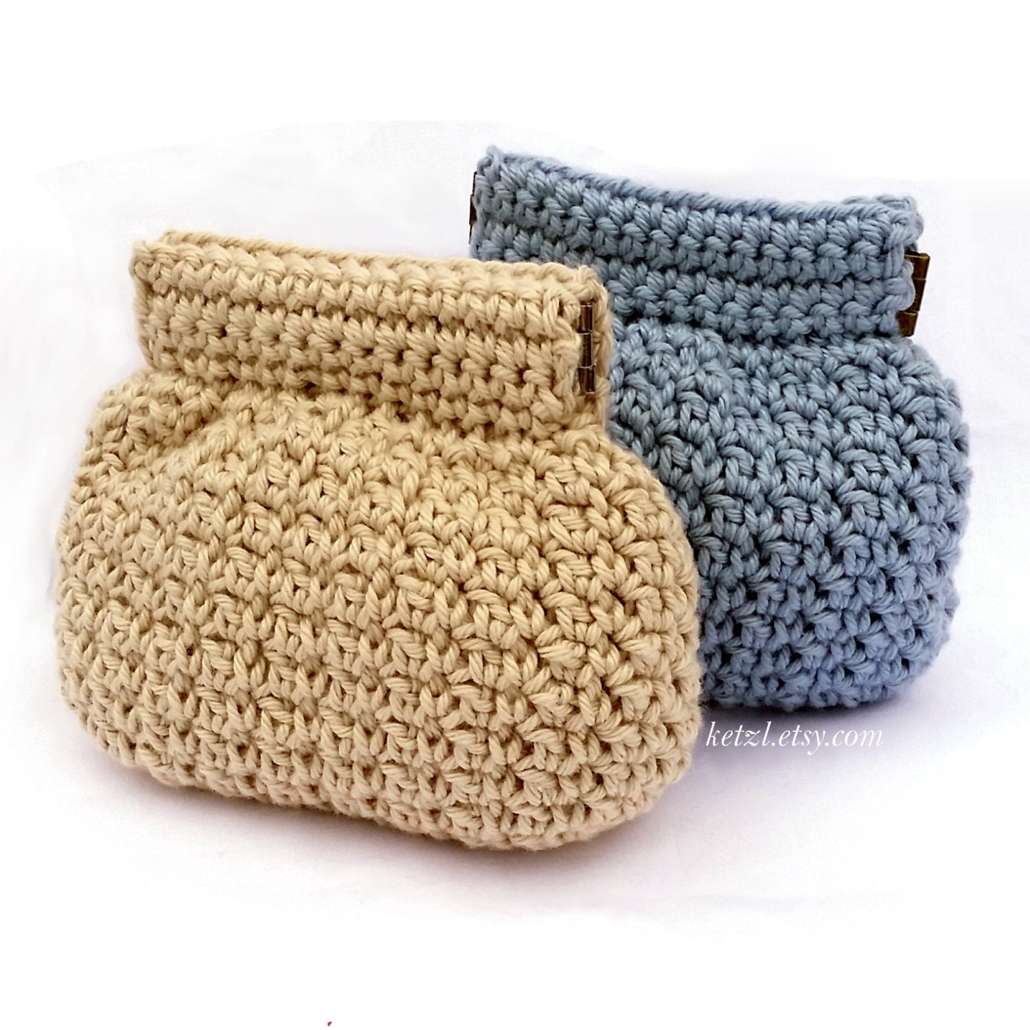 Purse crochet pattern coin purse pouch small squeeze frame