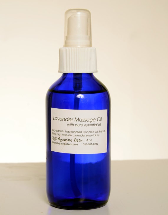 Lavender Massage Oil 4 oz French Fine High Altitude Lavender