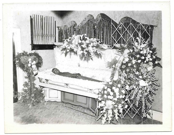 Items similar to vintage photo Black African American Man in Casket ...