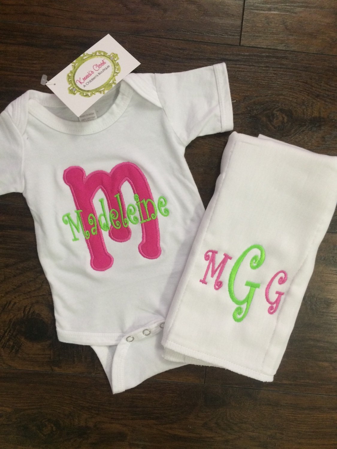 Baby Boys Girls Custom Monogrammed Onesie And By Kennediscloset