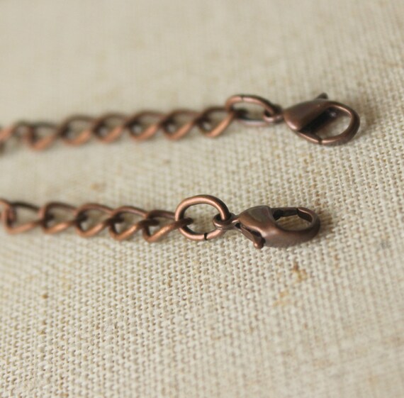 Double clasp extender chain double ended clasp brass silver