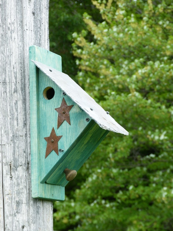 Nuthatch Birdhouse Nest Box Bird House Nestbox by OutOnALimbADK