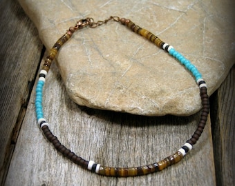 Native American Beaded Bracelet, Mens Minimalist Bracelet, Tribal Bracelet, Southwest Bracelet, Boho Bracelet, Stack Bracelet