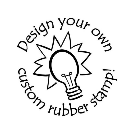Custom Clear Rubber Stamp from Your Design