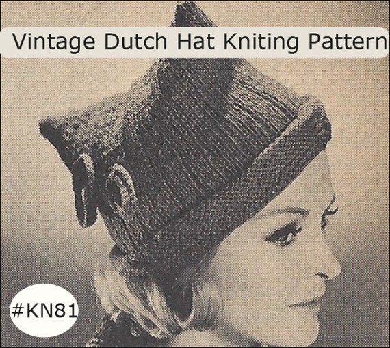 Ladies Dutch Hat Knitting Pattern Winter Hat Knitting Pattern