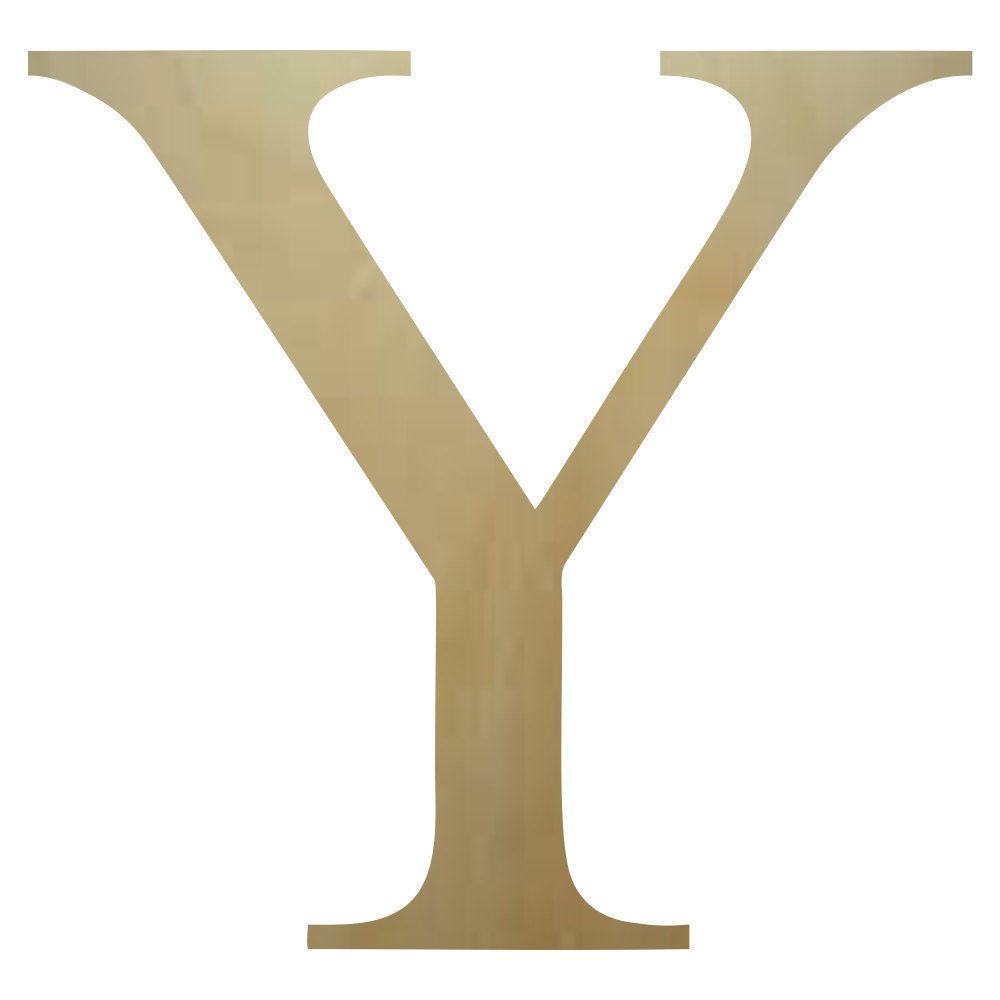 Wooden Greek Letter Upsilon Paintable