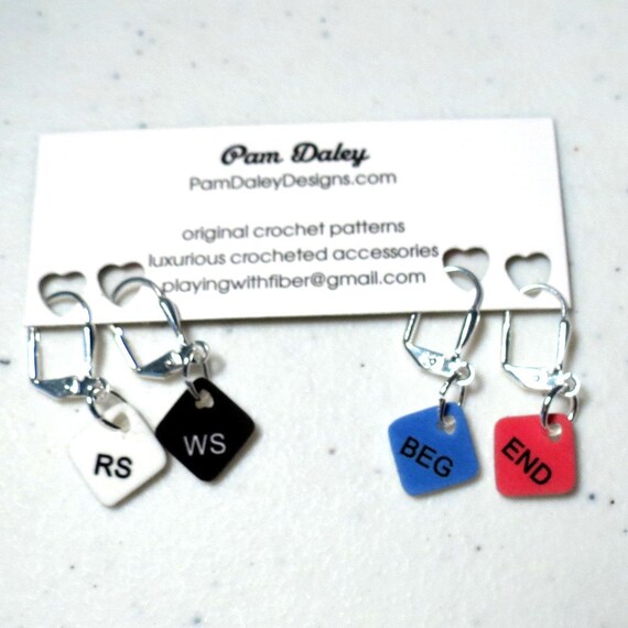MINI Knit Crochet Locking Stitch Markers by PlayingWithFiber