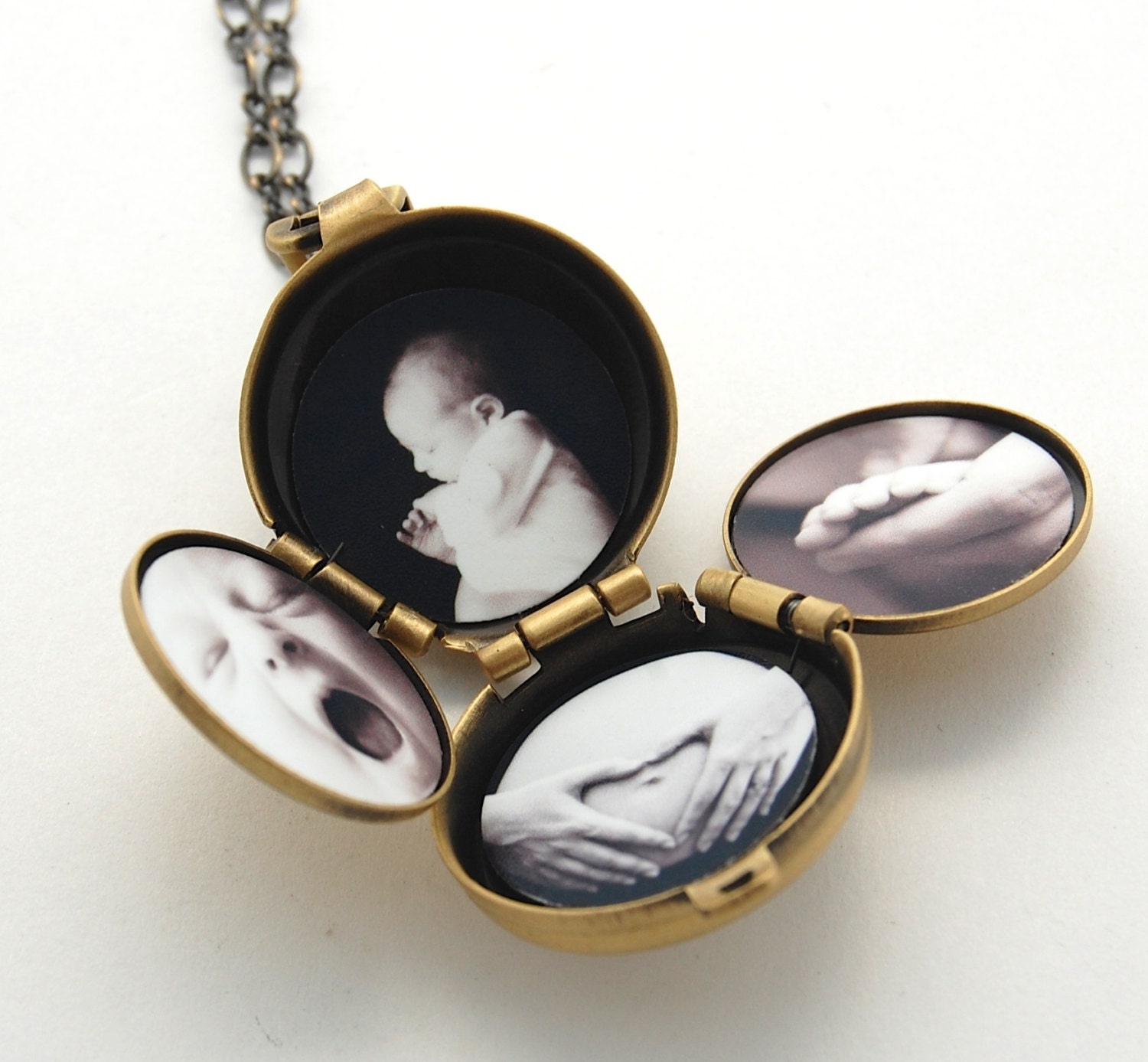 Incredible FourWay Locket Necklace Family Album Lockets