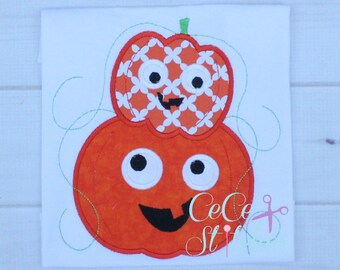 Silly Pumpkins Applique Design