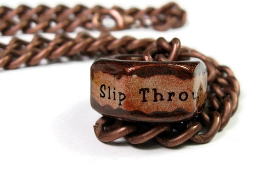 Mens Accessories, Antiqued Copper Vintage Style Industrial Chic Hex Nut Necklace, Gifts for Him, Humorous Gifts for Men, Funny Jewelry