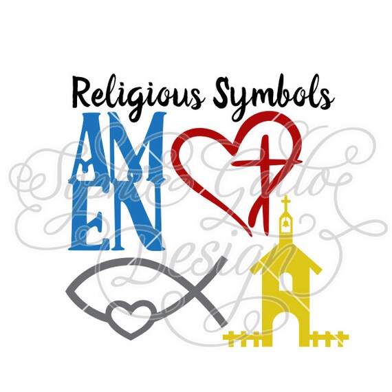 Download Religious Set SVG DXF digital download files for Silhouette