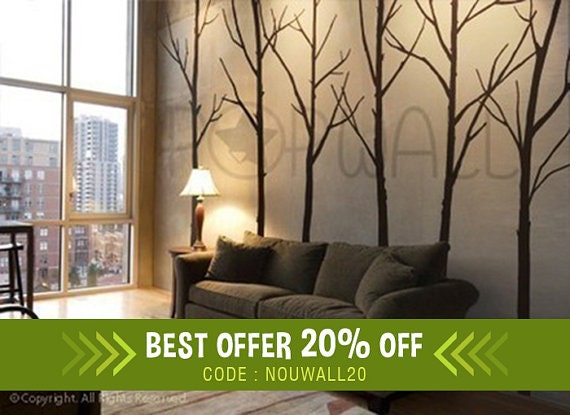 Winter Tree Wall decal living room wall decals Wall Sticker