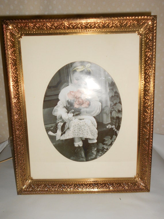 Ornate Gold Tone Large Picture Frames 11 x 14 glass