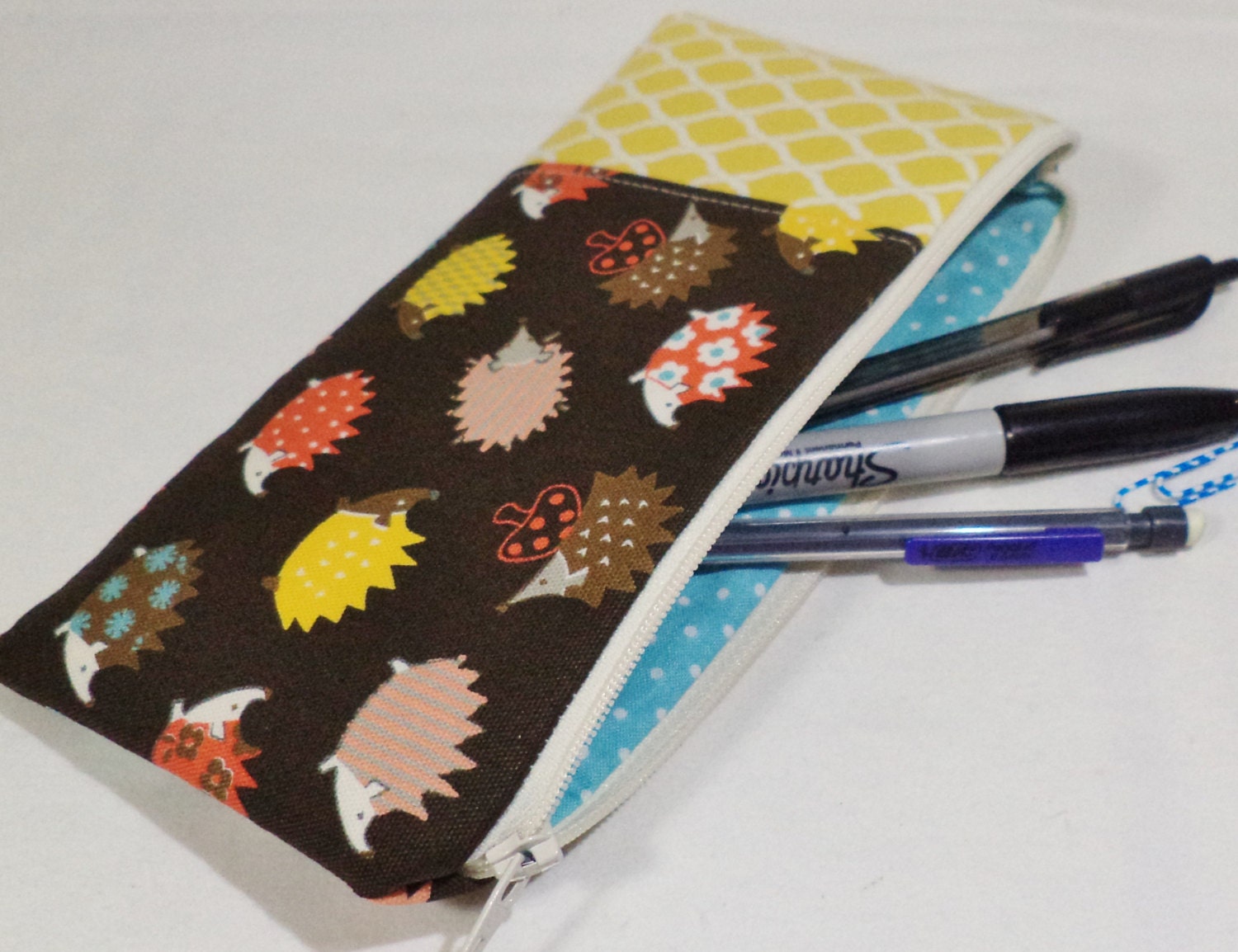 8.5x4 Padded Pencil Case Wallet by sugarcanetrain808 on Etsy